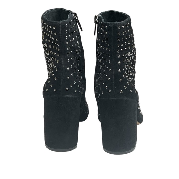new Vince Camuto ✰ Drista All Over Studs Studded Ankle Booties ✰ Black Suede 8M - Picture 5 of 16